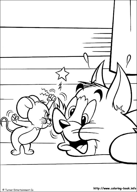 Tom and Jerry coloring picture